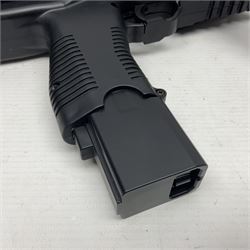 Gamo MP-9 .177 cal. semi-auto blowback pellet/BB CO2 gun, serial no.14J39179, L30cm; on original box with accessories and paperwork  NB: AGE RESTRICTIONS APPLY TO THE PURCHASE OF AIR WEAPONS.