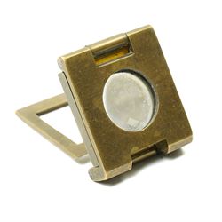 Early 20th century silver whistle inscribed 'Leeds H, Open Handicap, 1912, Largest Entry', J Hudson & Co, Birmingham 1911, Gebr. Hartmann brass folding magnifying glass, in leather case and one other