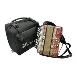 Hohner Double Ray black dot button melod