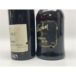 Taylor's, 1977 vintage port, 75cl 21% proof and Wiese & Krohn, Senador port, 75cl 19% vol (2)