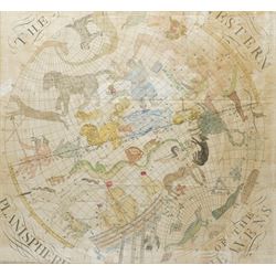 Samuel Dunn (British 1723-1794): 'The Western Planisphere of the Heavens', 18th century en...