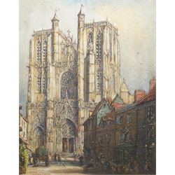 William Henry Charlton (British 1846-1918): 'Abbeville France', watercolour signed and titled 56cm x 44cm