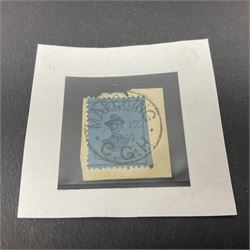 Second Boer War interest, General Baden Powell 1900 threepence stamp, used with 'Mafeking 1900 C.G.H' postmark, on piece 