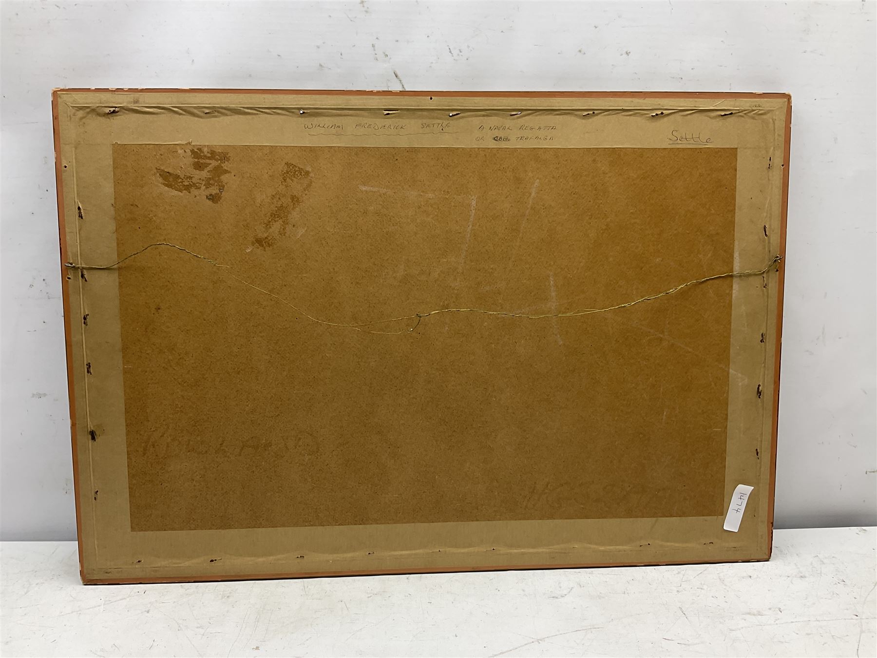 William Frederick Settle (British 1821-1897): A Naval Regatta, watercolour signed with monogram and dated '64, 26.5cm x 51cm  