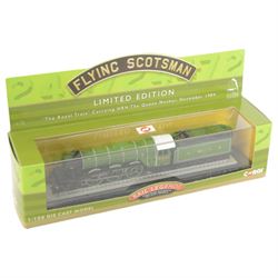 Six Corgi Rail Legends 1:120 scale diecast locomotives, including a limited edition Flying Scotsman example, all boxed 