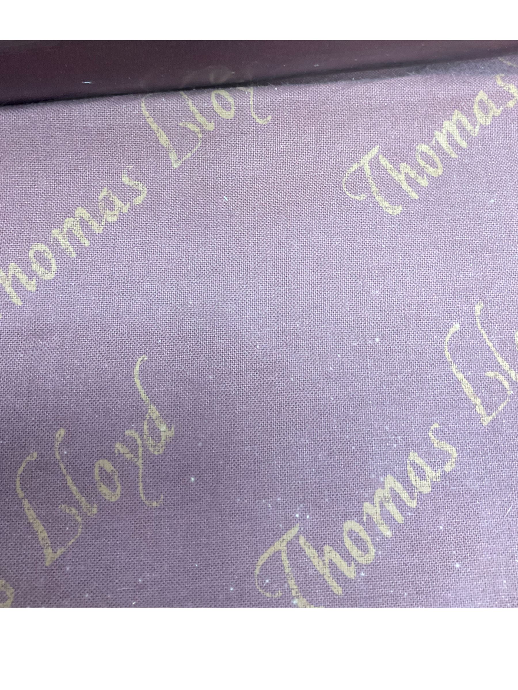 Thomas Lloyd - Georgian style wing back armchair, upholstered in buttoned oxblood leather