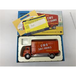 Corgi - two Vintage Glory of Steam die-cast models Nos.80202 & 80204; four Classics lorries Nos.12101,13602 (Archive),13903 & 19901; two other models; and quantity of modern catalogues