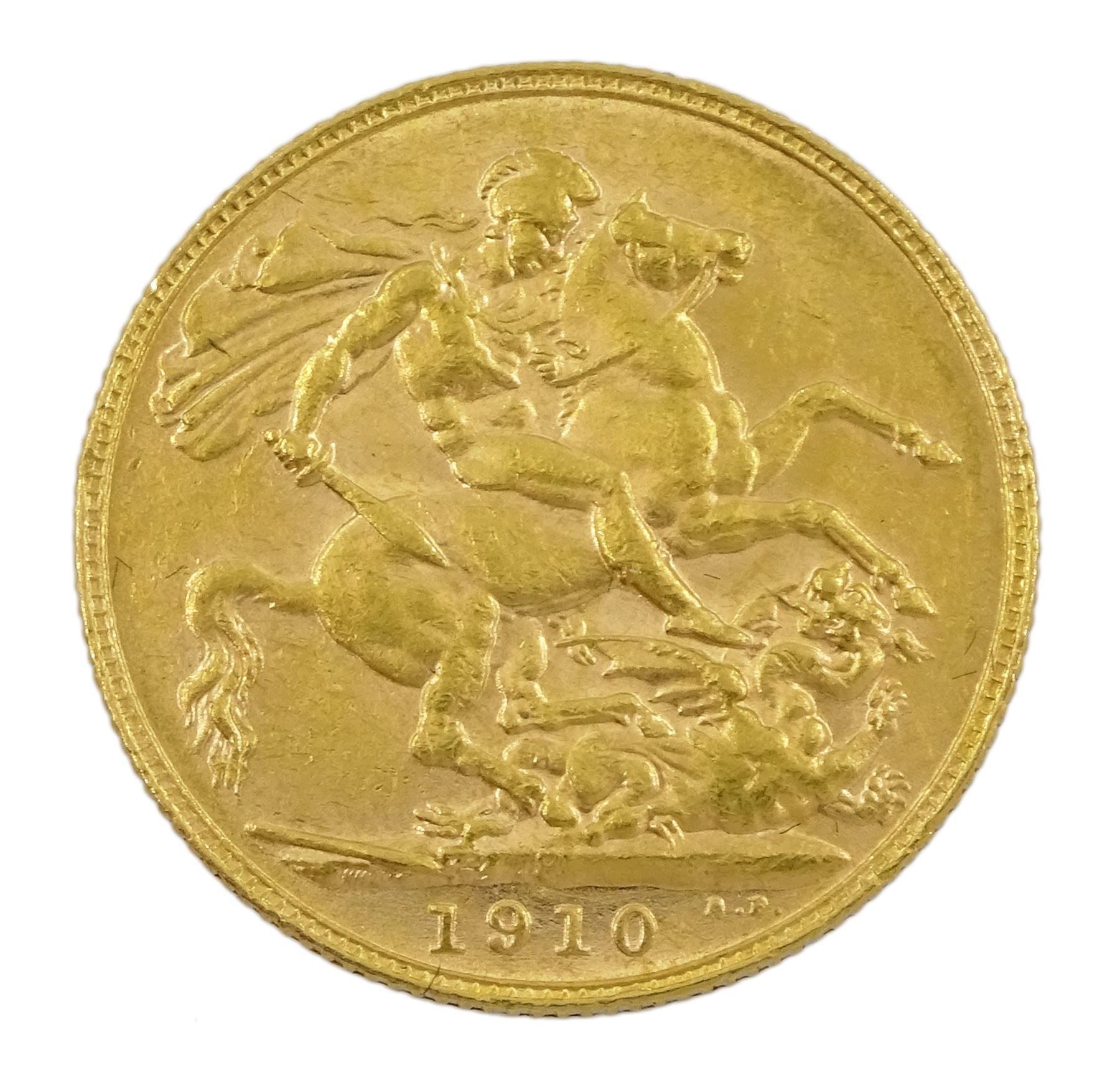 King Edward VII 1910 gold full sovereign coin