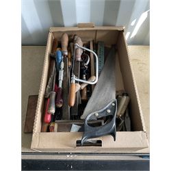 Socket set, vintage Black and Decker electric drill, scissors, hand crank drill, metal files and other  - THIS LOT IS TO BE COLLECTED BY APPOINTMENT FROM DUGGLEBY STORAGE, GREAT HILL, EASTFIELD, SCARBOROUGH, YO11 3TX