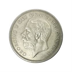 King George V 1931 silver wreath crown coin
