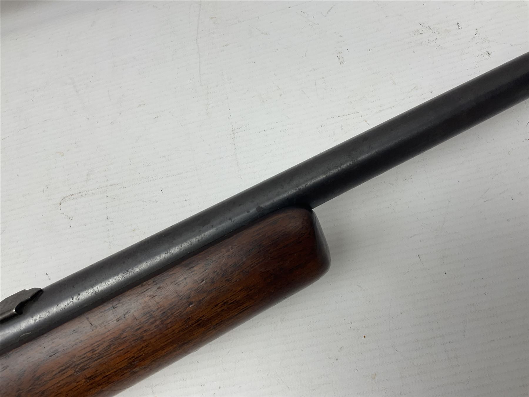 Winchester Model 74 .22 Short semi-automatic single shot rifle, the 61cm(24