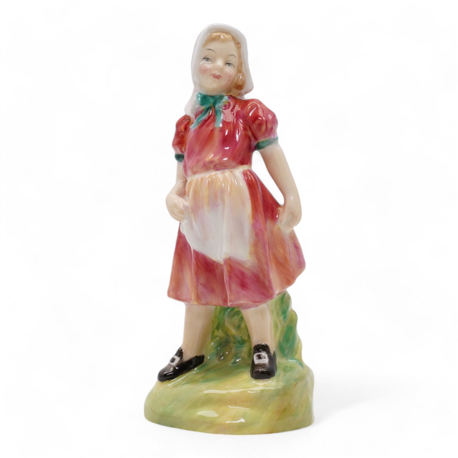Six Royal Doulton figures comprising 'Jack' and 'Jill' HN2060 & HN2061, 'Once Upon a Time', 'Tootles', 'Miss Muffet' and 'Linda' (6)
