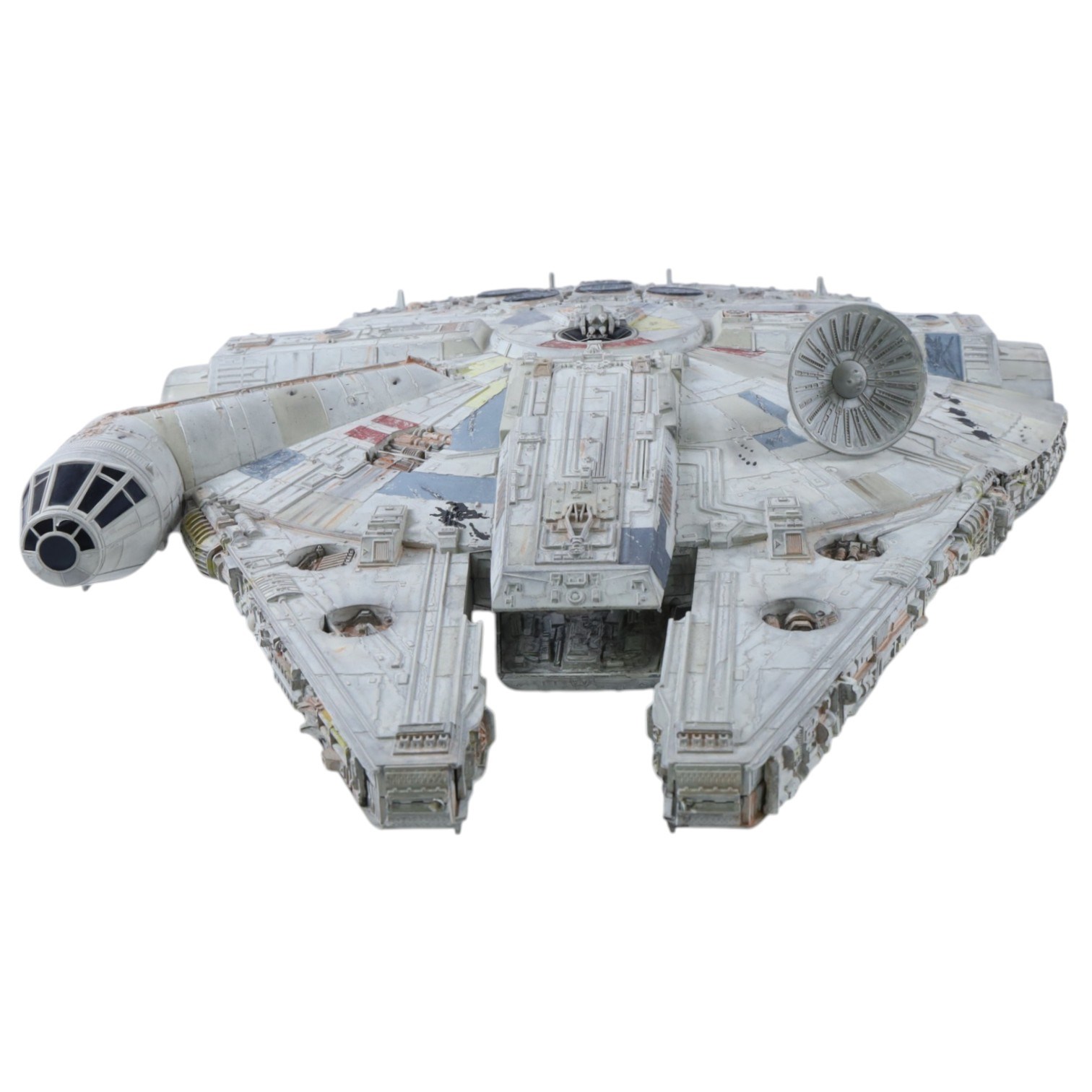 Two Star Wars Millennium Falcon models, comprising Kenner Power of the Force and a custom painted example, largest L72cm