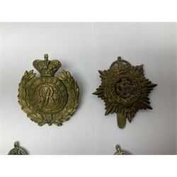 Twelve cap badges including Royal Artillery, 3rd RGA Middlesex Volunteers, Hon. Artillery Company, West Riding and Waraickshire Royal Horse Artillery, Royal Engineers and Army Service Corps (12)