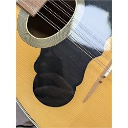 Modern bowl-back eight string bouzouki, L98cm
