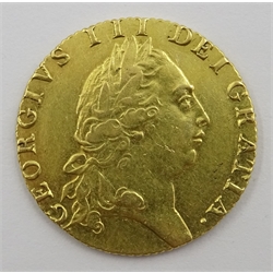  George III 1791 gold 'spade' Guinea, fifth head  