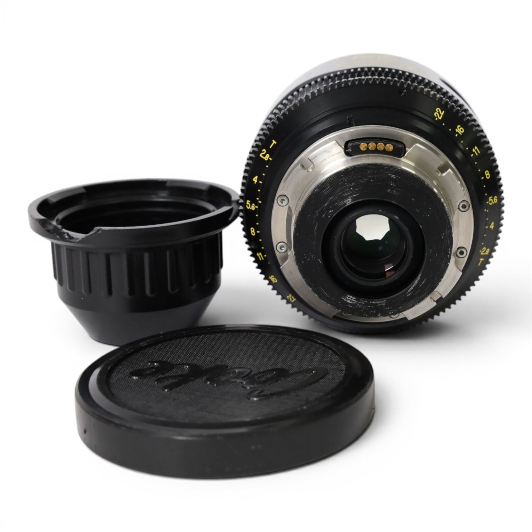 Cooke Mini S4/i 32mm T2.8 prime lens with PL mount, serial no. 8032-0714, with front and back lens caps