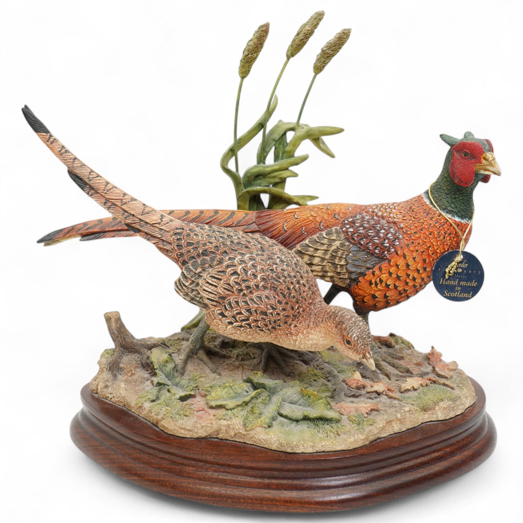 Border Fine Arts figures 'The Crosser Labrador - Yellow' B0983, H34cm, and 'Stepping Out' B1019, W26cm, each on wooden bases (2)