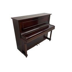 Challen - mahogany cased upright piano, circa 1920