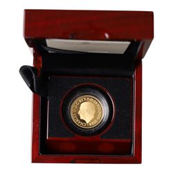 The Royal Mint United Kingdom 2024 'Star Wars Han Solo and Chewbacca' quarter ounce fine gold proof twenty five pound coin, cased and boxed with certificate