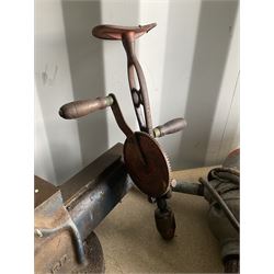 Large Record 36p vice with drills and transformer  - THIS LOT IS TO BE COLLECTED BY APPOINTMENT FROM DUGGLEBY STORAGE, GREAT HILL, EASTFIELD, SCARBOROUGH, YO11 3TX