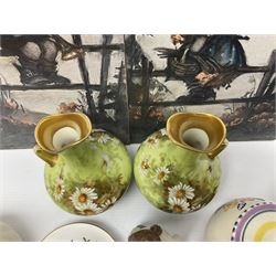 Copeland Spode Italian pattern dish, together with five hummel figures, Royal Worcester trinket dish and other ceramics 