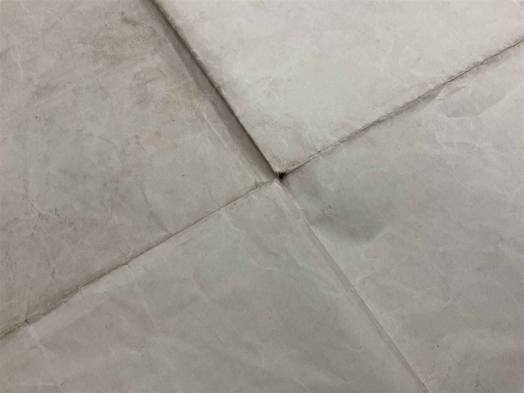 WWII German navigation map, Luft-Navigationskarte in Merkatorprojektion, of England, France, Netherlands, Denmark, H110cm, W74cm 