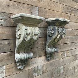 Pair of Victorian design cast stone architectural Corbel brackets - THIS LOT IS TO BE COLLECTED BY APPOINTMENT FROM DUGGLEBY STORAGE, GREAT HILL, EASTFIELD, SCARBOROUGH, YO11 3TX