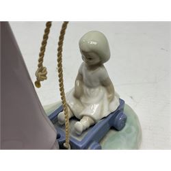 Four Lladro figures, comprising Pulling Dolls Carriage no 5044, Belinda with her Doll no 5045, Pretty Pickings no 5222 and Shepherdess with basket no 4678 