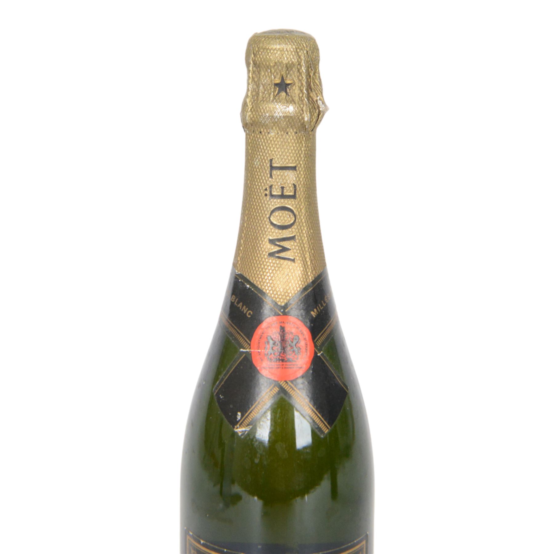 Prince Laurent Brut Spumante Classico Riserva Rara 0.75lt, 12% vol and Moet & Chandon 1996 champagne, 750ml 12.5%