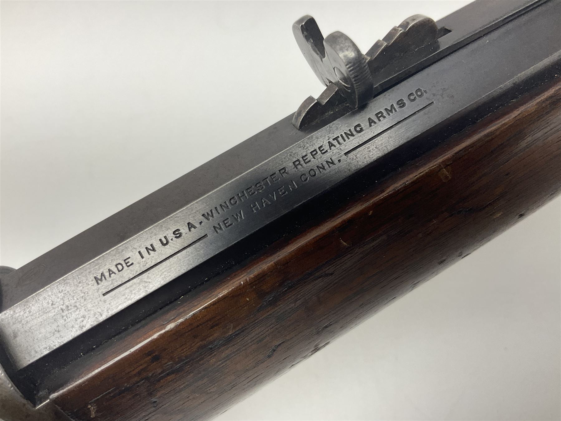 UNPROOFED SO RFD ONLY - late 19th century Winchester Model 94 lever action rifle in refinished condition, 32/40 cal.,the 61cm (24