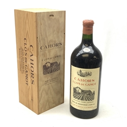 Cahors Clos de Gamot, family Joffreau 1992, 5ltrs, in wooden box, 1btl. Provenance: From the Temperature Controlled storage of a Yorkshire Private Collector