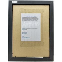 Raoul Dufy (French 1877-1953): Black and White Circle Design, gouache on paper unsigned 48cm x 31cm
Provenance: with Leighton Fine Art; Bianchini Ferier Archive - Christie's London 16th November 2000.
Notes: The silk weaving house of Bianchini Firier was founded in Lyon in 1888. In 1912 Raoul Dufy signed a contract with them and went on to produce about 4000 designs for Bianchini Firier between 1912 and 1928. After his contract came to an end Bianchini Firier continued to make fabrics for important fashion houses such as Worth, Madeleine Vionnet, Jeanne Lanvin Paquin and Patou. They produced scarves for Hermes, Jacques Fath and others and created imaginative designs for Givenchy, Balenciaga, Chanel, Dior and Yves Saint-Laurent etc.