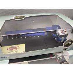 Oxford Die-Cast Eddie Stobart - nine various lorries in the Oxford Haulage series including special and limited editions; all in perspex display cases and boxes (9)