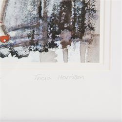 Tricia Harrison (British Cotemporary): 'Hot Gossip 2', limited edition giclee signed, titled and numbered 15/95 in the margin 30cm x 25cm