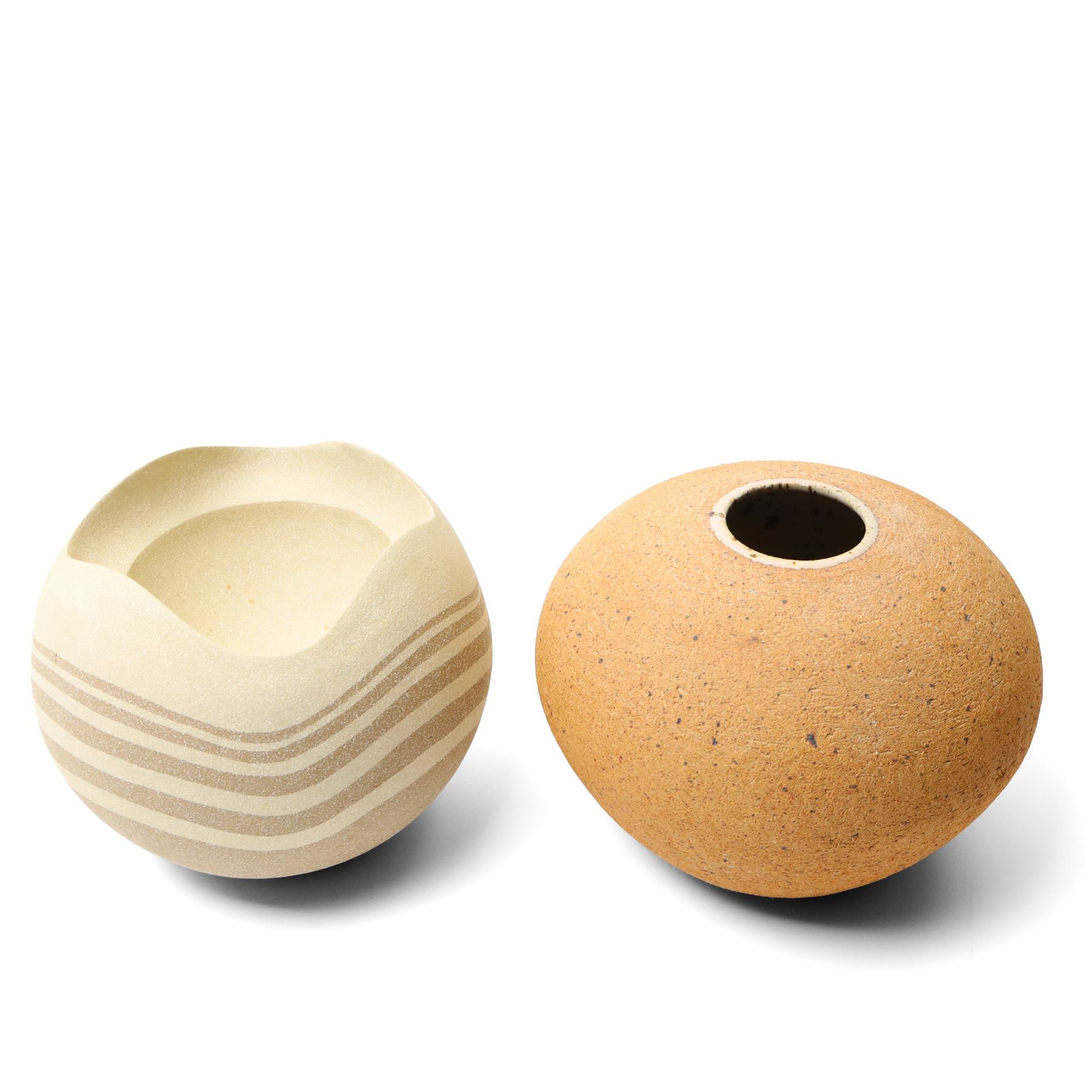 Chris Jenkins (British 1933-2022): studio pottery bowl, D22cm; together with further examples, including a wave design vase by Kyoko Takahashi, and four others variously signed, largest H28cm (6)