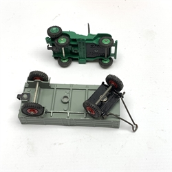 Dinky - Universal Jeep, No.405, and Trailer (Large), No.428, both boxed (2)