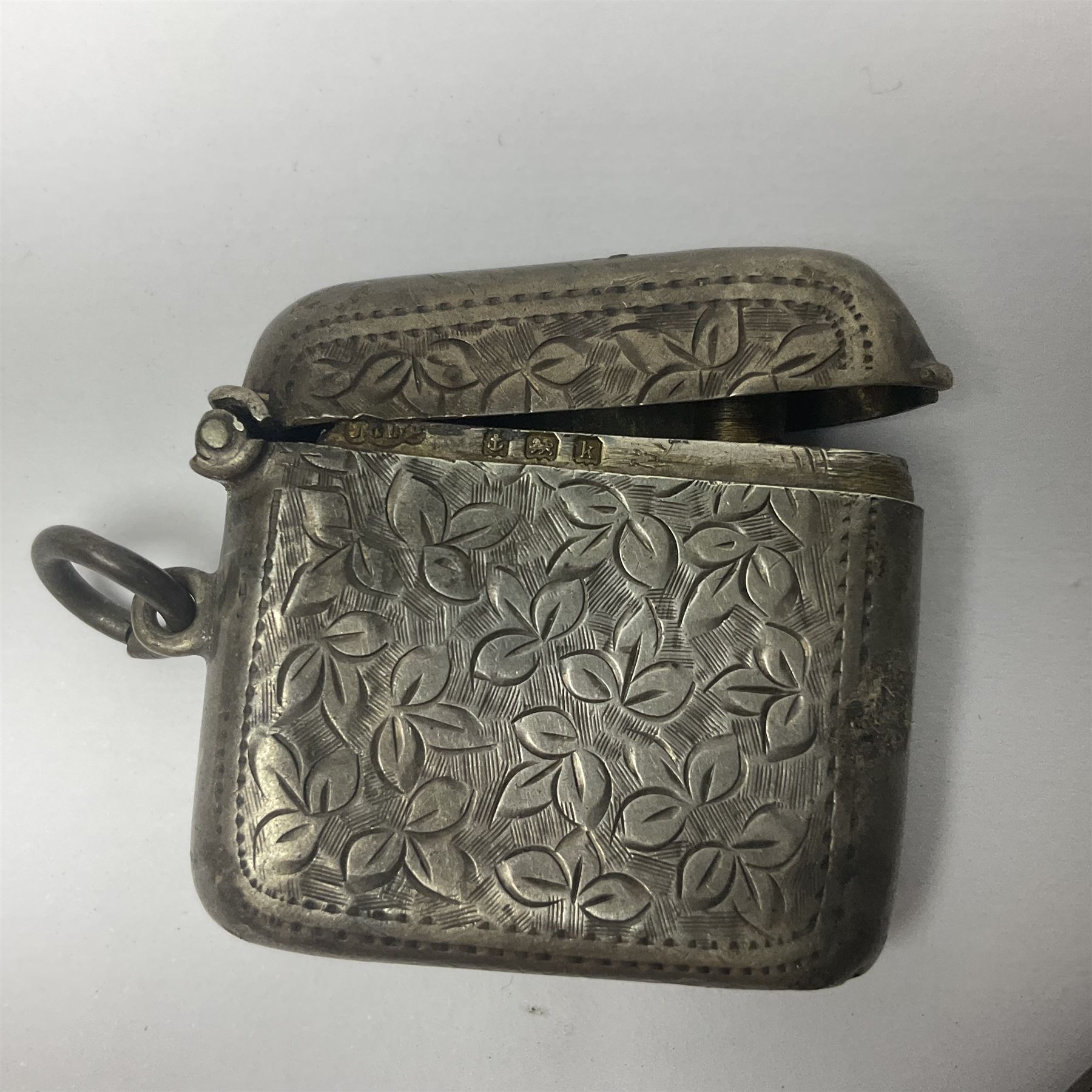 Silver spoon and lighter, hallmarked  