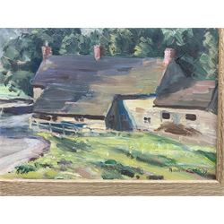 Roger Corfe (British 1912-2004): 'Thorpe - Near Dovedale', oil on board signed and dated '79, 30cm x 39cm 