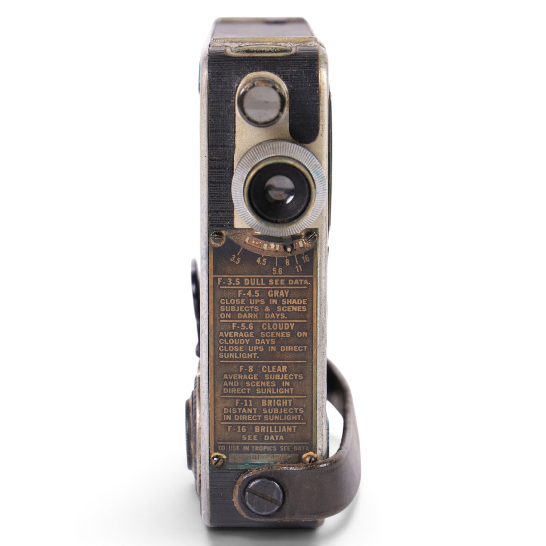 Simplex Pockette 16mm Movie Camera, serial no. C-009475, with case