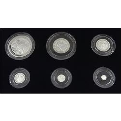The Royal Mint United Kingdom 2022 Britannia silver proof six-coin set, cased with certificate