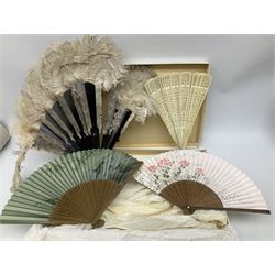 Large quantity of table linen and Victorian and later lace, framed machine tapestry depicting Greece, embroidered wall hanging decorated with a woodland scene with deer and blossoming tree, embroidered linen decorated with floral design, crochet, etc