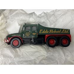 Corgi Eddie Stobart - CC12305 Scammell Contractor x 2, Girder Trailer, Bogies and Sheeted Load; and CC12306 Scammell Contractor Wrecker; each in simulated 'crate' box (2)