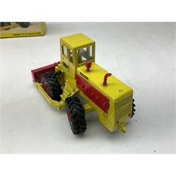 Dinky - Captain Scarlet and the Mysterons Maximum Security Vehicle with crate No.105; Airport Fire Tender with Flashing Light; and Michigan 180-III Tractor Dozer No.976; all boxed (3)