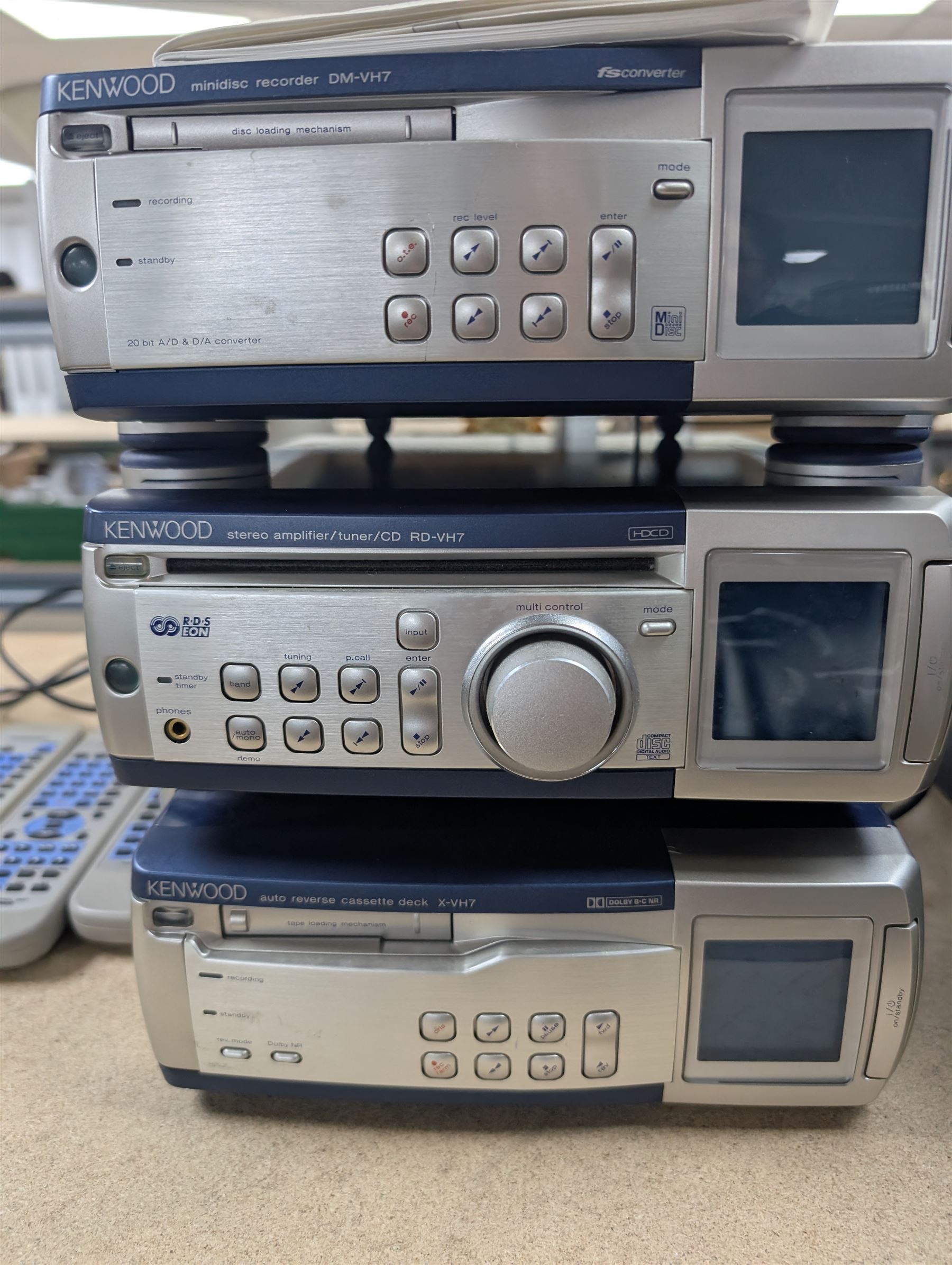 KENWOOD　コンポ　RD-VH7,DM-VH7,X-VH7 Vintage Kenwood RD-VH7 Stereo Amplifier Tuner CD Player (Tested