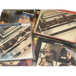 Over seventy LP records 1960s/70s/80s including seven Beatles, five Rolling Stones, Cliff Richard and The Shadows, Isaac Hayes, Jackson Browne, The Osmonds, Beach Boys, Duane Eddy, Buddy Holly, Elvis Presley, Carpenters, Thin Lizzy, Meat Loaf, Black Sabbath, Dubliners etc; and twelve 10