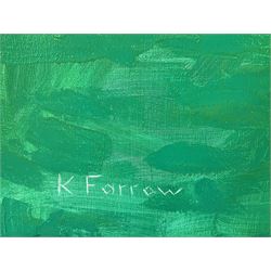 Kieron Farrow (British 1949-): ‘Rectangles’, oil on linen signed, titled and dated 2020 verso 194cm x 230cm (unframed)