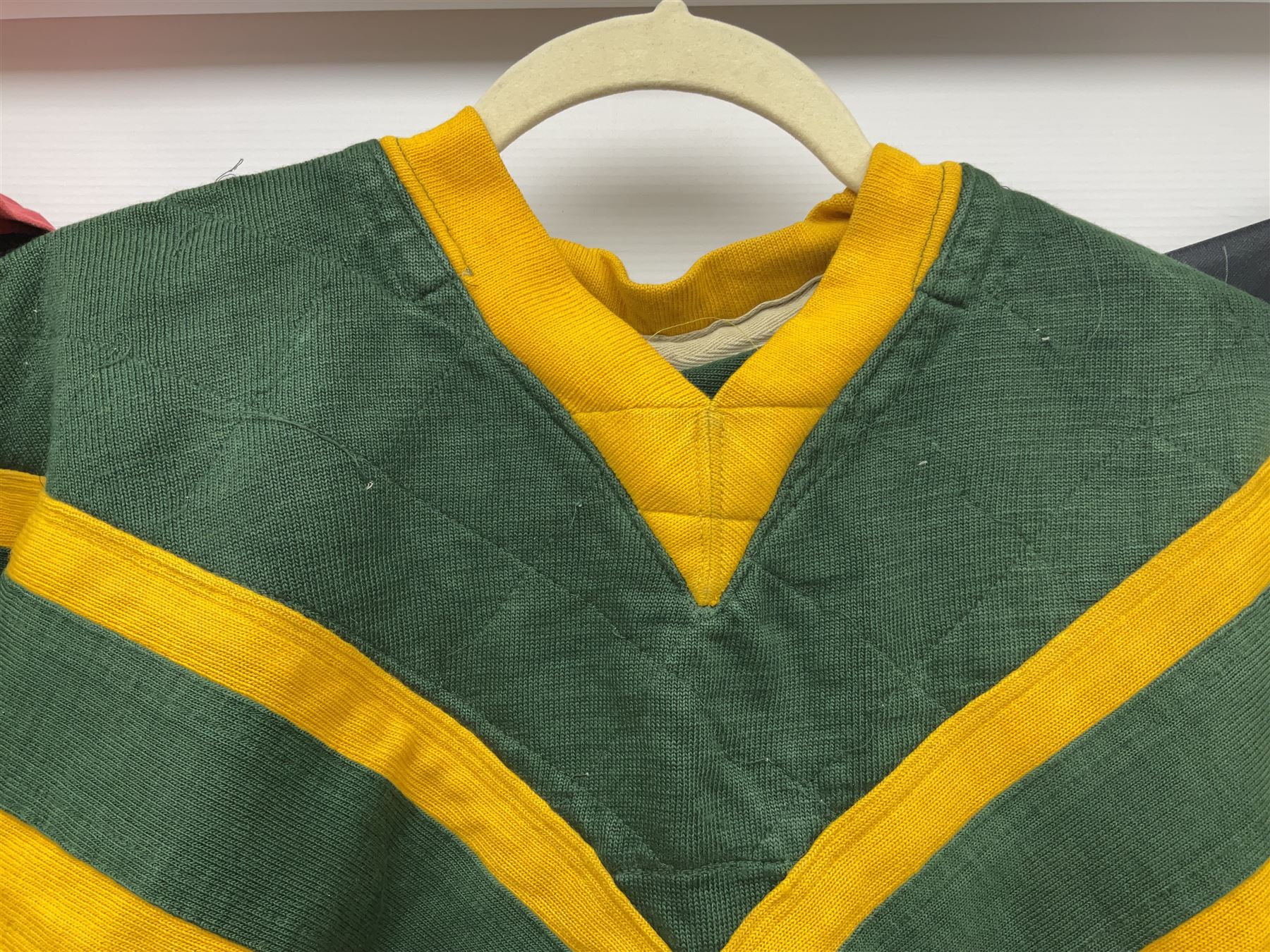Three Australian Rugby League shirts, to include NRL West Tigers shirt, NSW RL North Sydney Bears shirt and an Australian International rugby shirt, with applied W.Simpson name to front