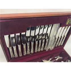 Cooper Ludlam silver plated canteen of cutlery for six place settings