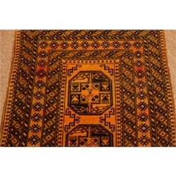  Bokhara gold ground rug, 184cm x 100cm   